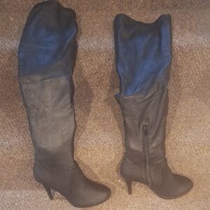 Thalia Sodi Black Over the Knee Boots